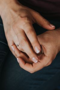 Kaboompics - Close-up of woman's hands with a ring