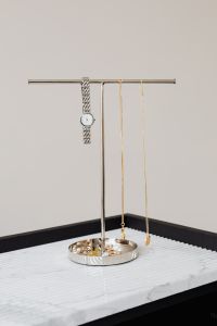 Jewellery stand on marble