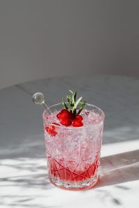 Raspberry Lemonade with Rosemary