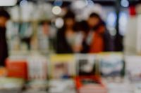 Kaboompics - Blur image of a bookstore
