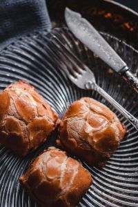 Kaboompics - Sweet buns with cream cheese inside