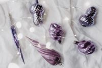 Kaboompics - Pantone Ultra Violet Christmas Ornaments