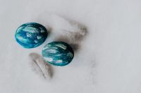 Kaboompics - Blue Easter Eggs