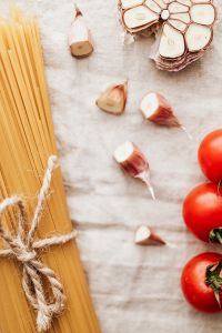 Pasta -  tomatoes & garlic