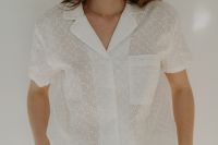 Kaboompics - Woman in white cotton pajamas