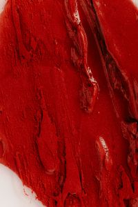 Kaboompics - Red Lipstick Gloss Texture Detail