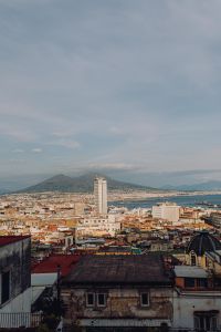 Kaboompics - Vertical Naples City Panorama With White Tower, Gulf, and Mount Vesuvius