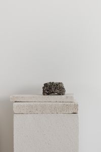 Kaboompics - Pantone 2026 Minimal White Pedestal with Natural Stone