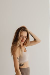 Kaboompics - Side View of Woman Touching Her Hair