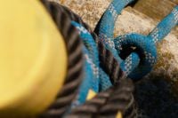 Kaboompics - Detailed View of Nautical Rope and Harbor Bollard