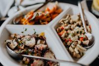 Kaboompics - Mixed Starters, marinated octopus and carrot