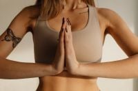 Kaboompics - Close-Up of Woman Praying During a Yoga Practice