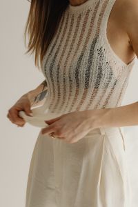 Kaboompics - Simplistic Sophistication - A Fashion Photoshoot with a Stunning Model in Neutral Minimalist Outfits