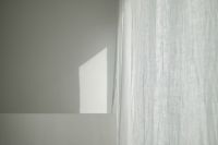 Kaboompics - White Wall with Sheer Curtain and Window Shadow