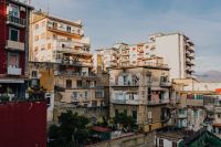 Kaboompics - Layered Naples Neighborhood Rooftops Beneath a Hazy Sky