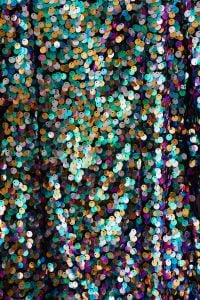 Sequin Fabric Backgrounds in Blue, Rose Gold and Multicolor for Fashion, Party and Graphic Design