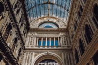 Kaboompics - Symmetrical Galleria Umberto I Arcade With Columns and Skylight