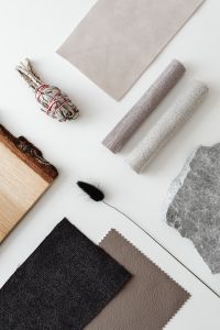 Kaboompics - Top View of Neutral Textile and Stone Materials