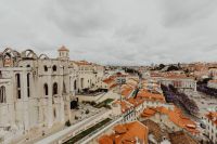 Kaboompics - Panoramic View of Gothic Church Ruins, Rossio Square and Lisbon’s Red Roofs
