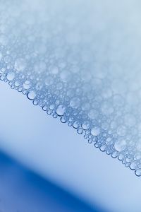 Kaboompics - Blue Soap Bubble Texture With Diagonal Edge