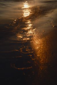 Kaboompics - Golden Hour Water Texture Ripple Close-Up