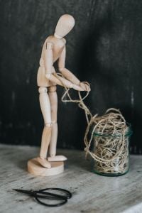 Kaboompics - Wooden mannequin in various poses