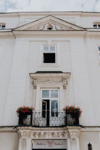 Kaboompics - Decorative Pediment and Flower Boxes in Krakow