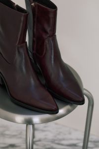 Kaboompics - Close Up of Burgundy Leather Boots for an Autumn Fashion Campaign
