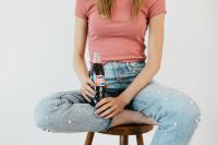 Kaboompics - Young woman with Pepsi Cola bottle