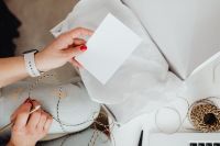 Kaboompics - Simple White Product Insert Card for Boutique and Small Business Orders