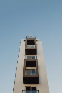 Kaboompics - Tall Malta Townhouse Against a Blue Sky