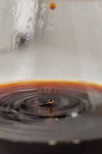 Kaboompics - Coffee brewed in a Chemex and peanut butter sandwiches for breakfast