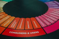 Kaboompics - Colorful Marketing Stakeholder Wheel Infographic for Brand Strategy