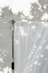 Kaboompics - Linen Curtain Stand and White Textile Background