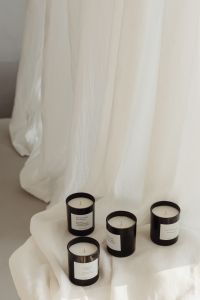 Kaboompics - Black Candle Collection for Home Fragrance Branding