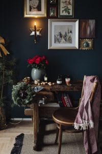 New Yorker, some nuts, watches, and other things on the old, wooden table