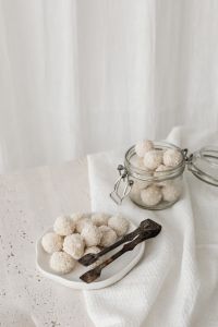 Kaboompics - Pantone Color of the Year 2026: White Coconut Sweets in Glass Jars