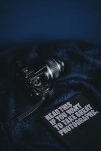 DSLR Camera and photography book