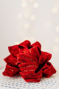 Red Christmas Gift Bows