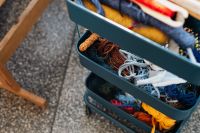 Kaboompics - Colourful yarn in drawers