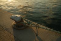 Kaboompics - Mooring Rope and Dock Cleat on Malaga Waterfront