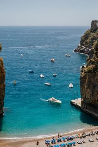 Kaboompics - Coastal Tower Over a Turquoise Amalfi Coast Cove