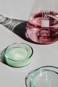 Kaboompics - Close-Up of Pink Solution in Graduated Flask