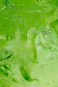 Kaboompics - Abstract Green Liquid Texture with Bubbles