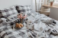 Kaboompics - Blue pillows on a carpet