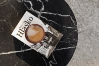 Kaboompics - Coffee and book on table