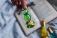 Kaboompics - Group of colorful little bottles with liqueurs
