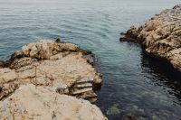 Kaboompics - Rocky coastline on the Adriatic Sea in the small town of Rovinj, Croatia