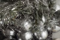 Kaboompics - Soft Focus Silver Balloons and Tinsel Close-Up