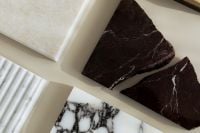 Kaboompics - Dark Marble and White Stone Samples with Neutral Color Palette